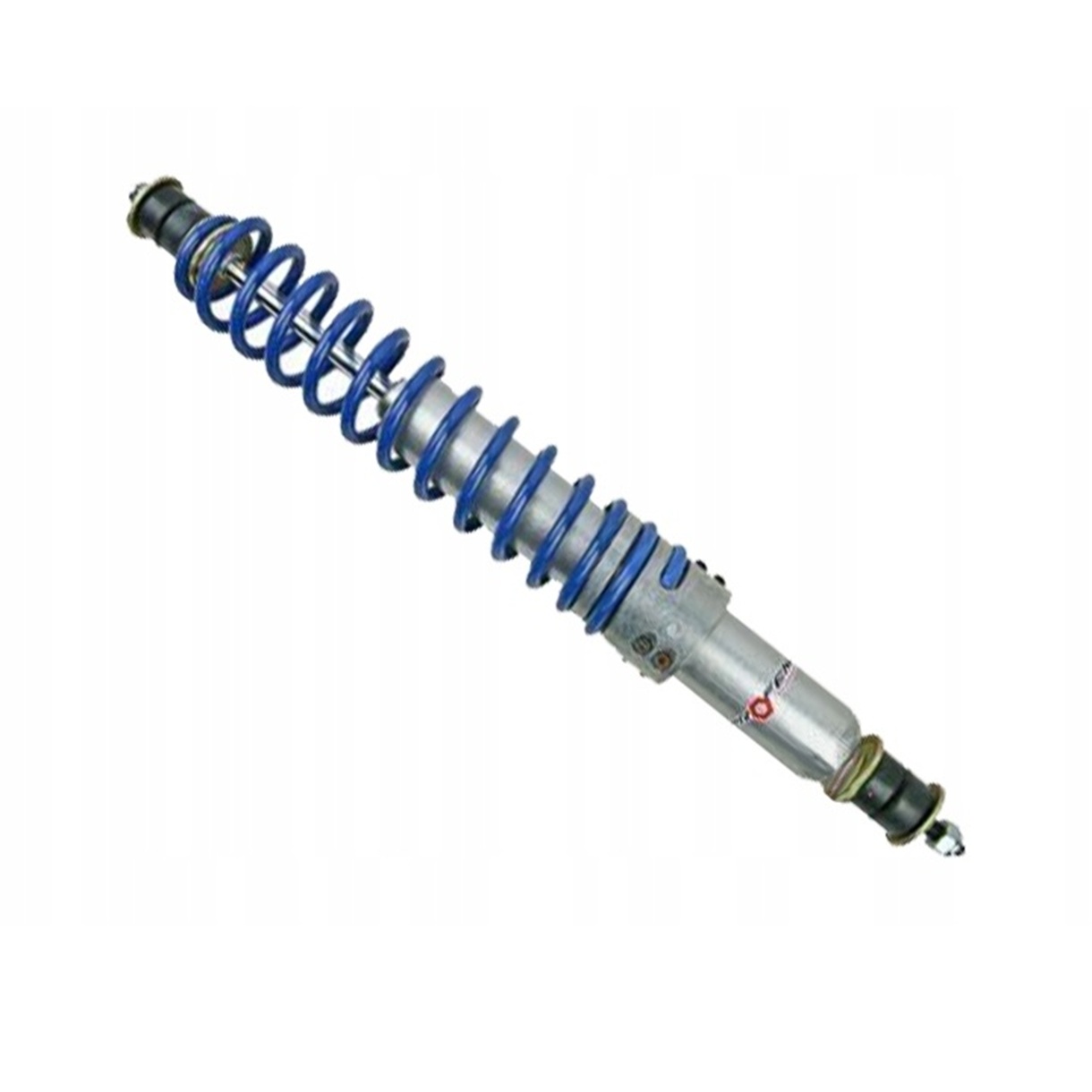 Amortizor de direcție cu arc Profender RTC-1012 pentru Nissan Patrol Y61 2.8 — corp argintiu, arc elicoidal albastru