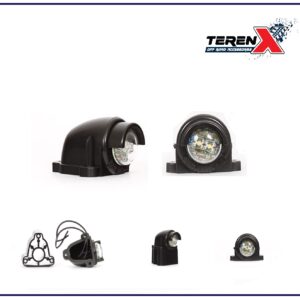 Lampă LED albă universală pentru iluminare număr înmatriculare, IP66/68