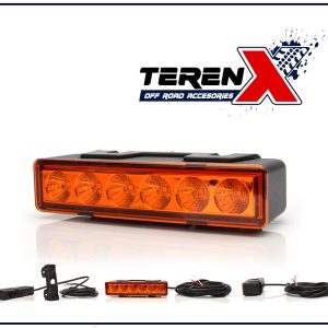 Stroboscop LED amber WAS W117 898.1 cu accesorii și logo TerenX