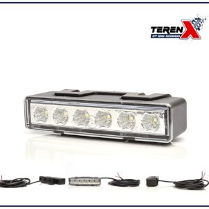 Stroboscop auto profesional cu lentilă transparentă, cod produs 898.2, echipat cu multiple LED-uri de înaltă performanță și cablu de alimentare inclus, ideal pentru vehicule de urgență și semnalizare.