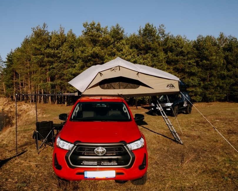 Cort Auto de Plafon Globtroter 160 Premium (cu Blackout și Saltea Anti-Condens) – Explore4x4 - imagine 2