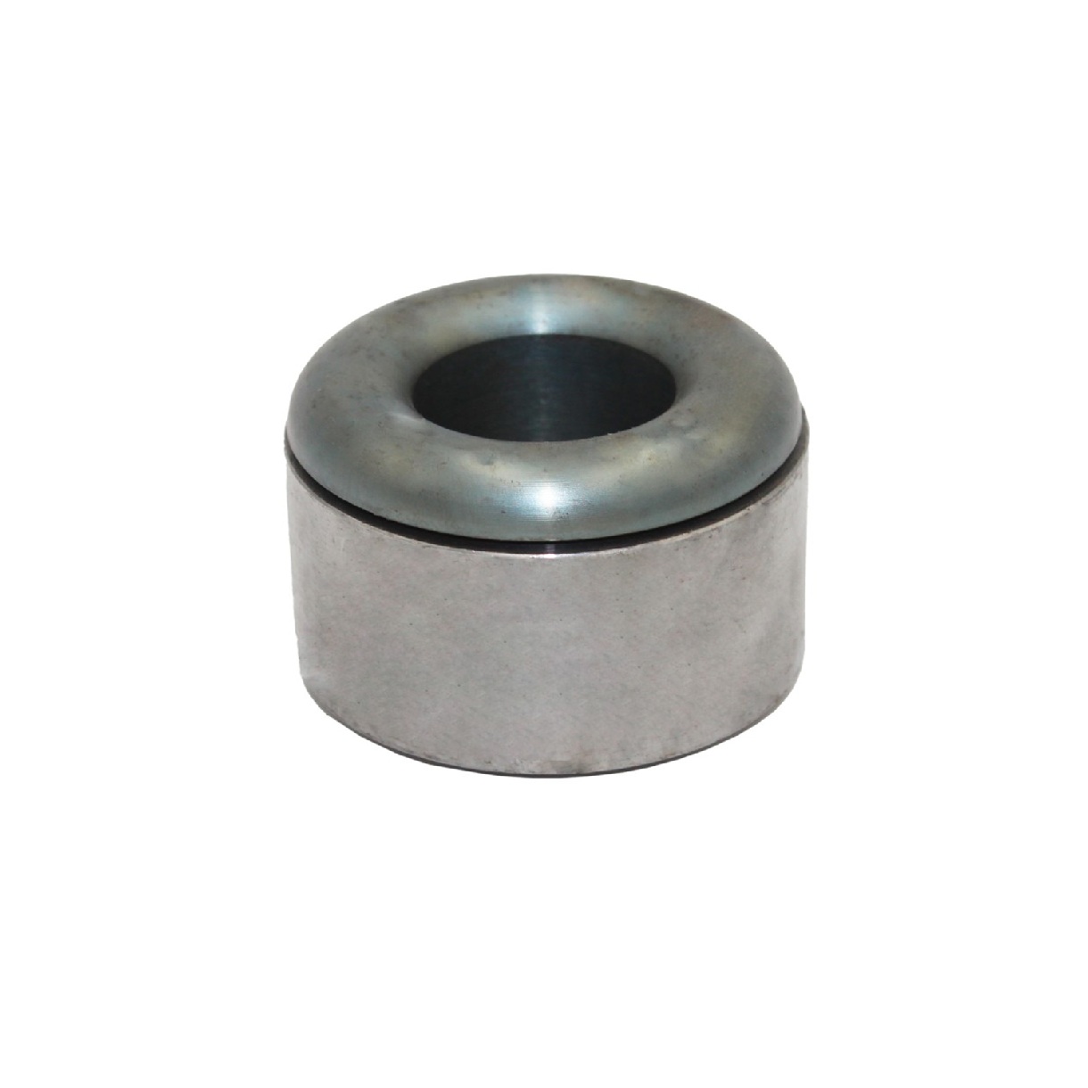 Ghidaj rotund cromat pentru șufă troliu sintetică sau cablu oțel, diametru interior 28 mm, oțel călit - include bucșă sudură și inel seger