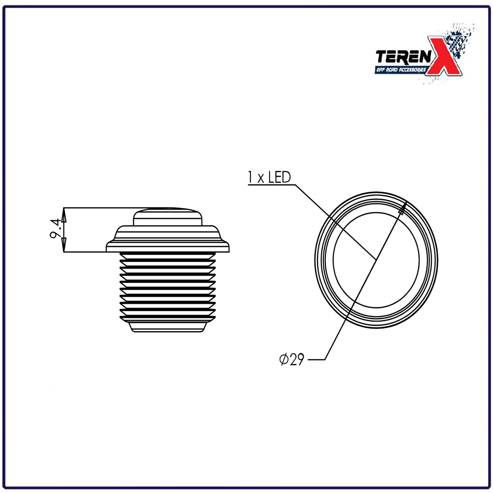 Lampă semnalizare laterală LED, universală, 12V - WAS Cod 1467 - imagine 7