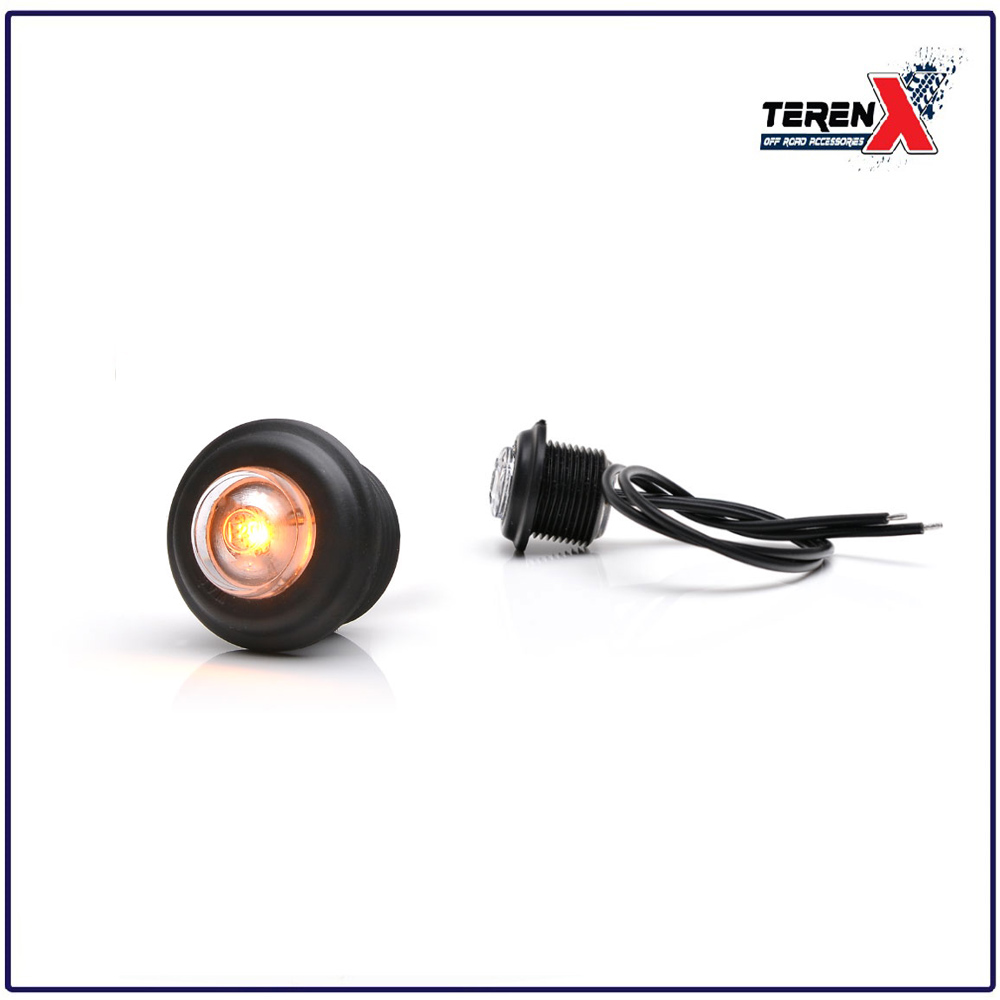 Lampă de semnalizare laterală cu LED, tensiune 12V, consum 0.7W, montaj universal, cod produs 1467.