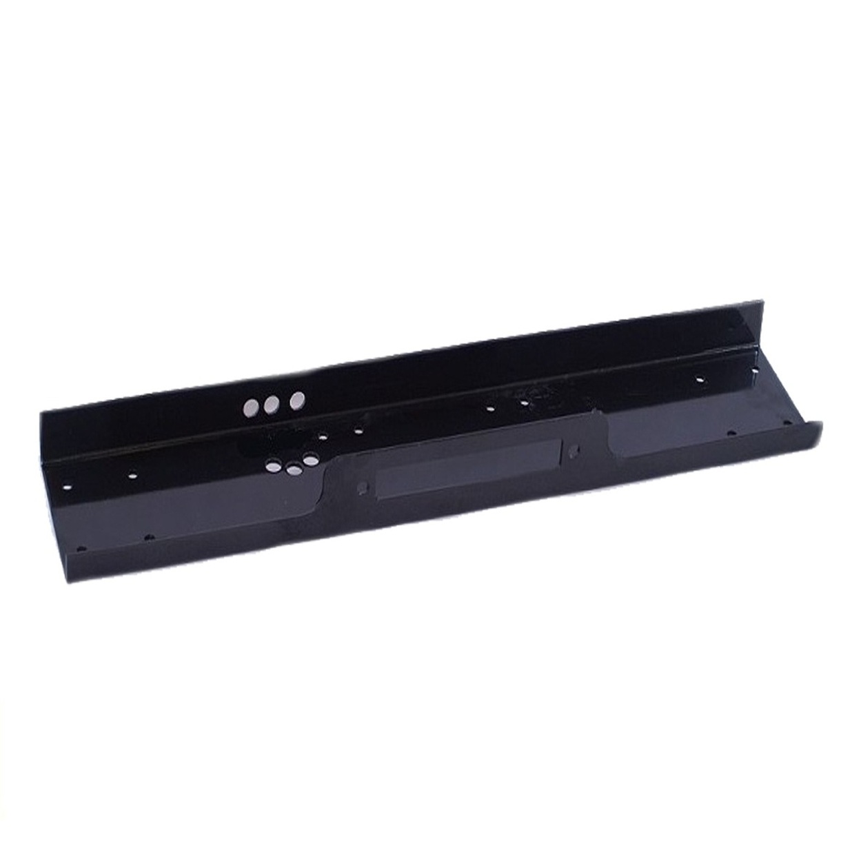 Placă universală suport montaj troliu auto 14000-20000 lbs, oțel 5mm, vopsire pulbere powder coat, sistem găuri universal