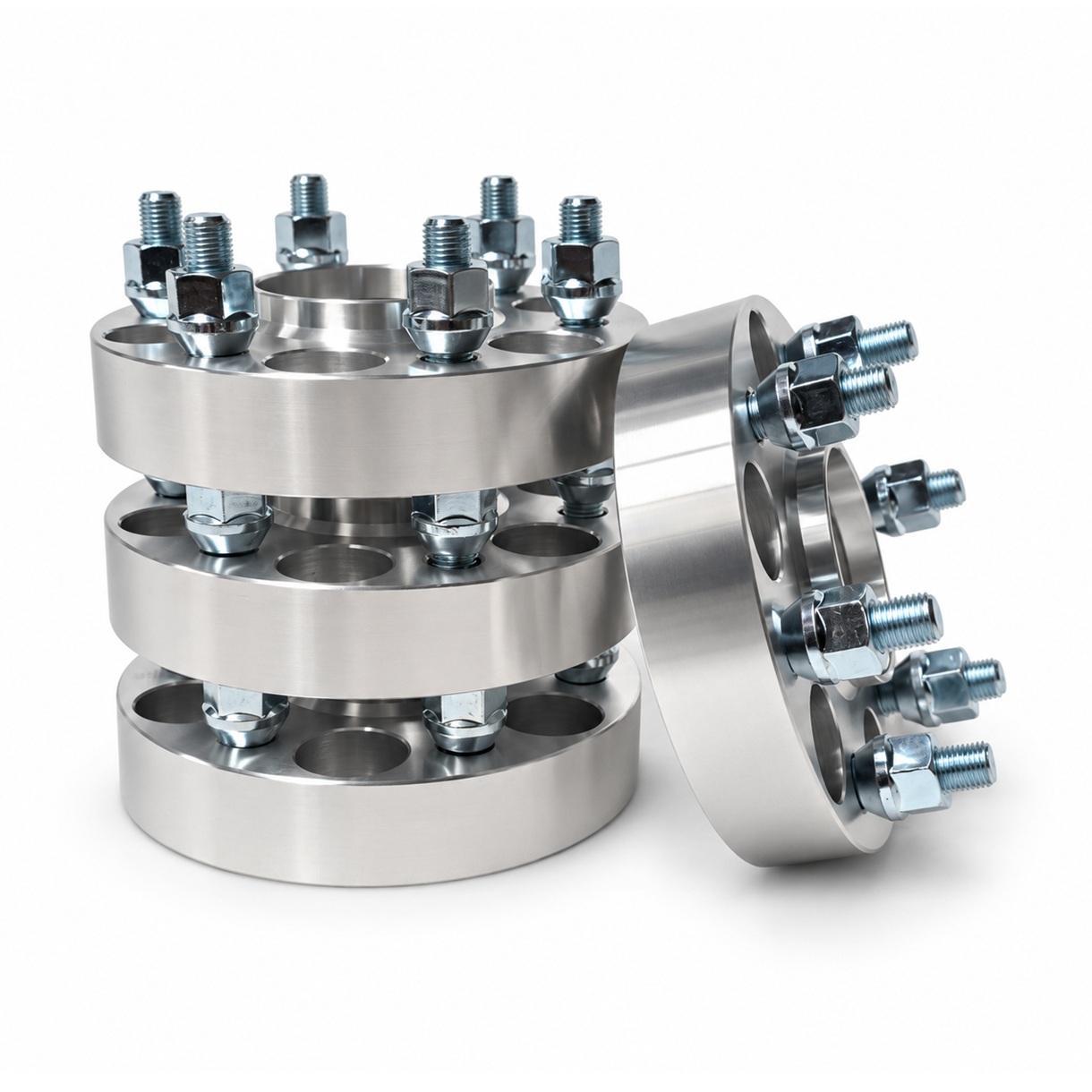 Set 4 flanșe distanțiere 6x114.3, CB 66.1, M12x1.25, 30 mm - Nissan Navara D40, Navara D23 NP300, Pathfinder R51 - imagine 2