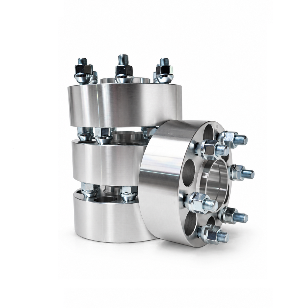 Set 4 flanșe distanțiere 6x114.3, CB 66.1, M12x1.25, 50 mm - Nissan Navara D40, Navara D23 NP300, Pathfinder R51 - imagine 2