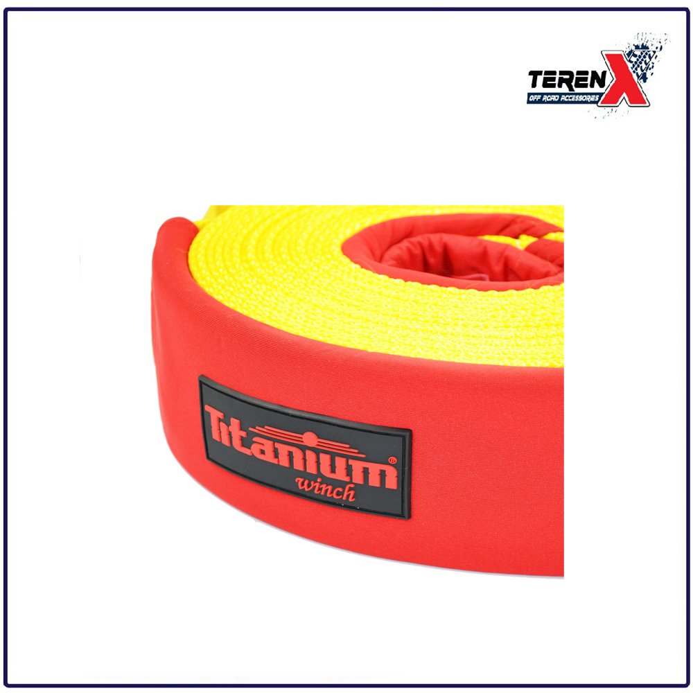 Șufă copac, chingă Titanium Winch 3T, 6 m x 90 mm, cu protecții - imagine 3