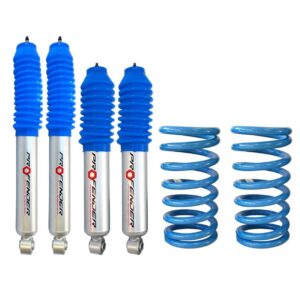 Kit suspensie +5 cm pentru Mitsubishi Pajero II cu arcuri spate Lovells și amortizoare Profender