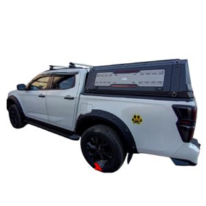 Hardtop aliaj aluminiu-magneziu pentru Isuzu D-Max cu deschidere pe 3 laturi și bare plafon