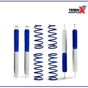 Kit suspensie +7.5cm pentru Nissan Patrol Y61, 5 uși. Produs de Desert King. Arcuri și amortizoare de înaltă performanță pentru off-road.