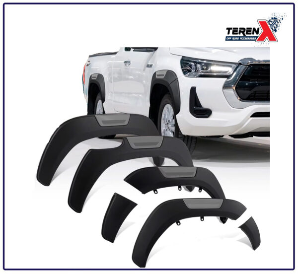 Overfendere extensie aripi Toyota Hilux Revo (2015-2021) – Protecție și stil off-road