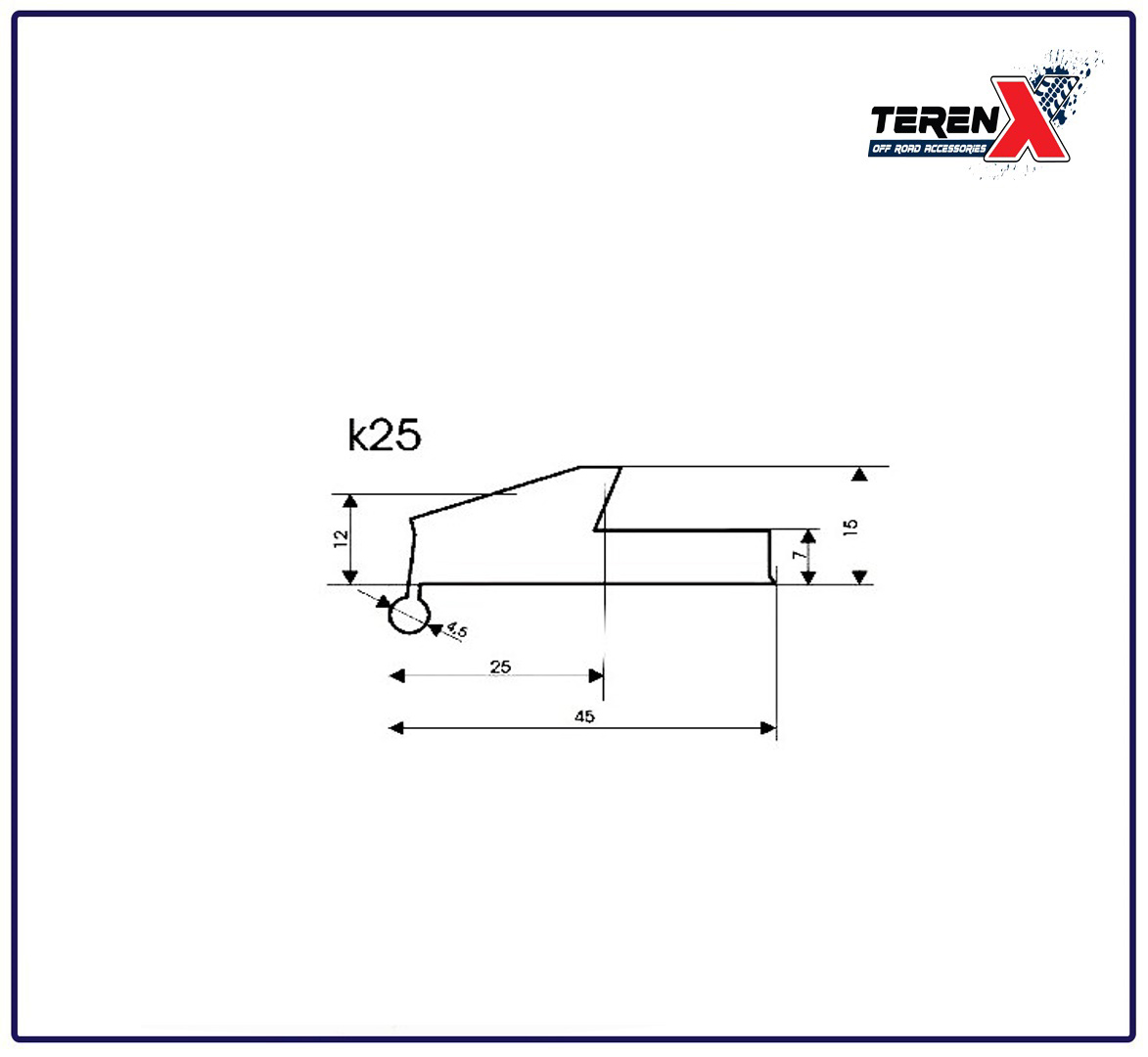 Overfendere (extensii pentru aripi) universale cauciuc K25 - imagine 3