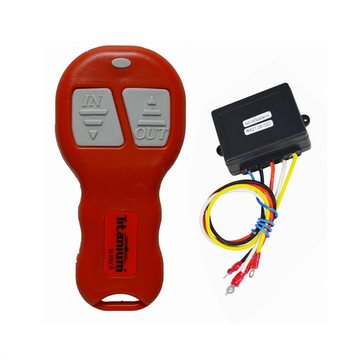 Telecomandă wireless 12V Titanium Winch pentru trolii auto și ATV, rază acțiune 40m, conector 4 Pin,