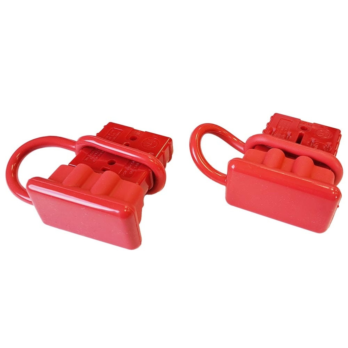 Conector rapid tip Anderson 50A pentru cabluri max. 5mm, carcasă plastic rezistent impact și intemperii, 12V-48V, 600V DC/AC, 48 x 15 mm