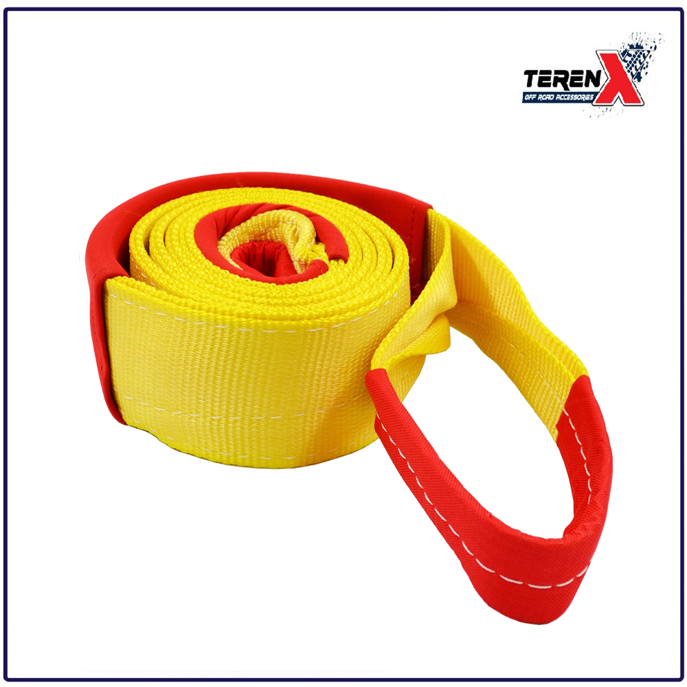 Șufă copac, chingă Titanium Winch 3T, 3 m x 90 mm, cu protecții - imagine 2