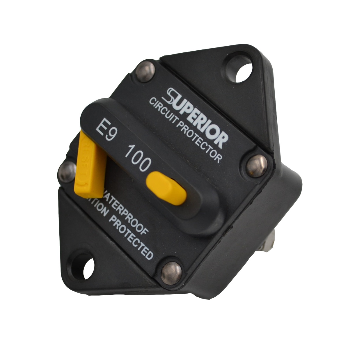 Siguranță automată termică 100A pentru troliu ATV 2500-4500 lbs, reset manual, IP67, -32°C până la +82°C, sisteme DC 12V