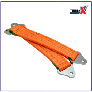 et de 2 chingi pentru limitarea cursei suspensiei, lungime 40 cm, cu prinderi zincate pentru șurub M12.