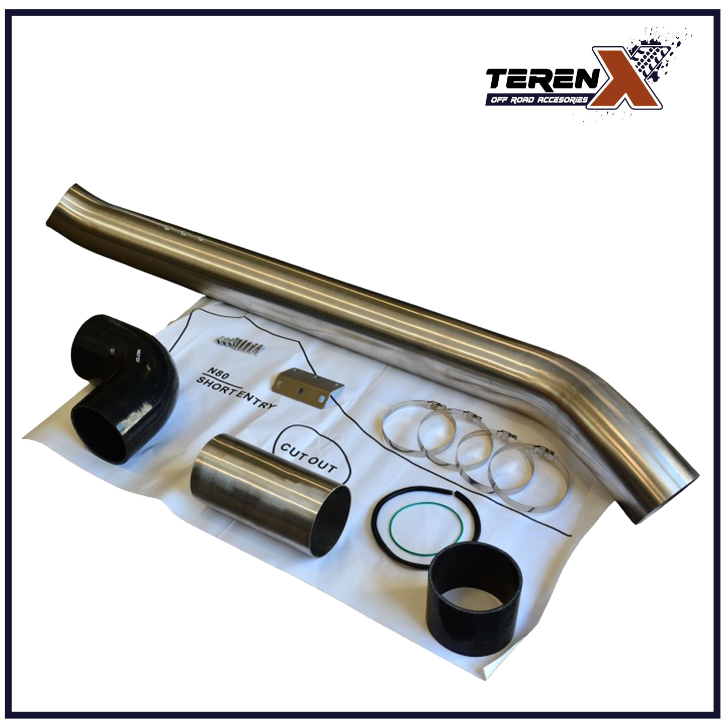 Snorkel inox / oțel 100mm Toyota Hilux Revo (2015+) - imagine 4