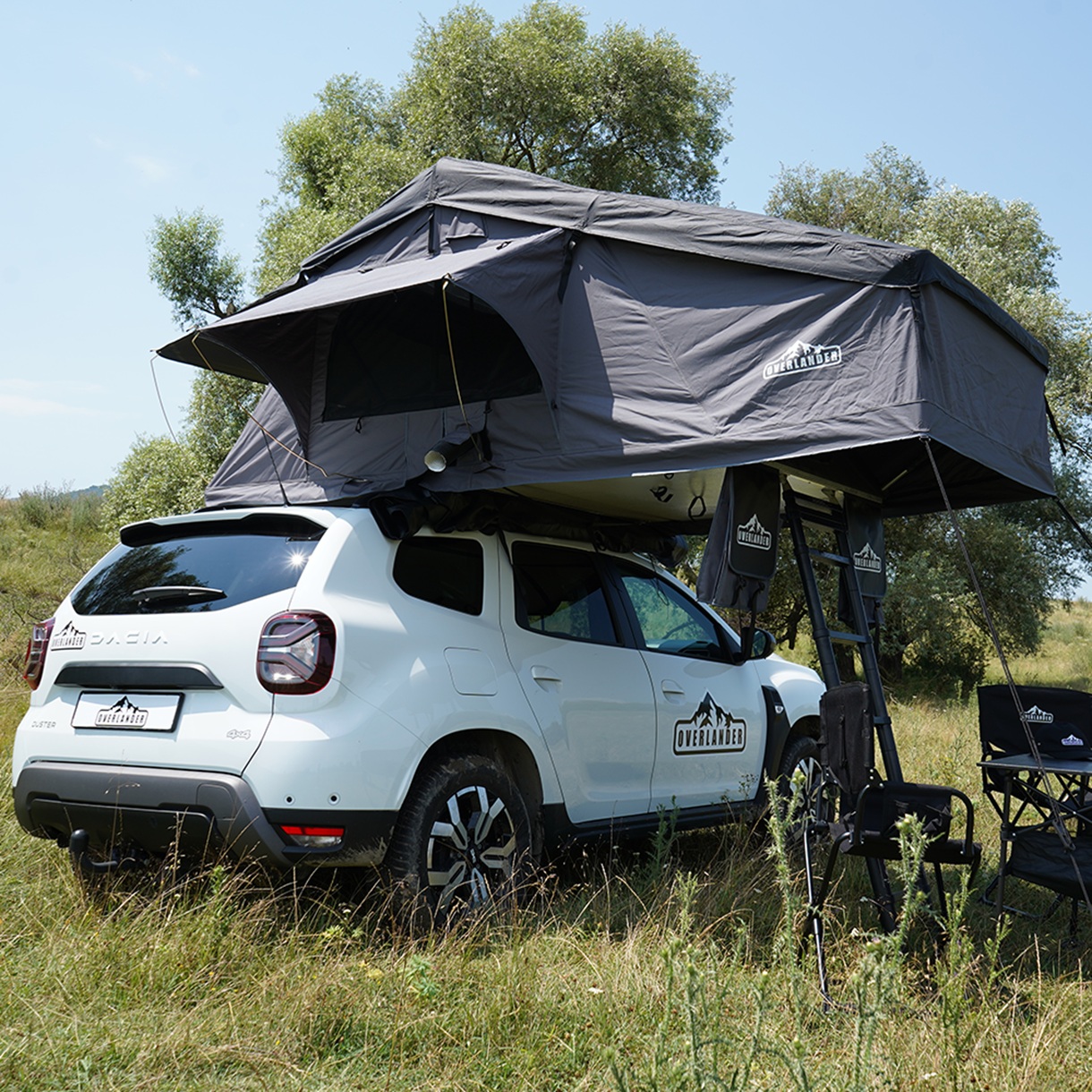 Cort plafon auto Overlander Explorer 3.0, 140 cm, cu Sky Roof - imagine 9