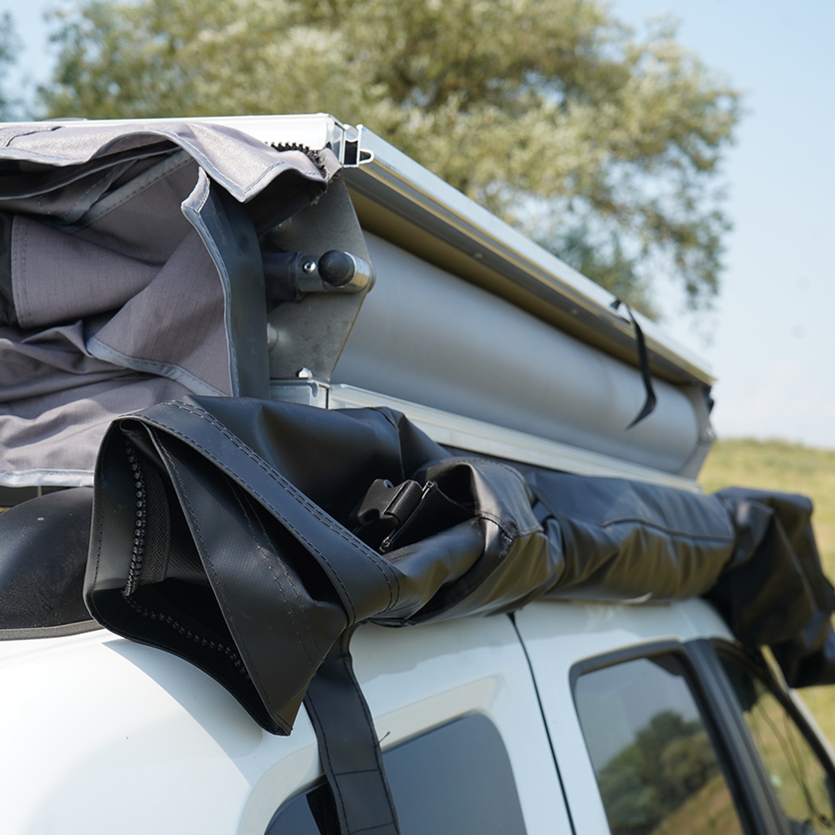 Cort plafon auto Overlander Explorer 3.0, 140 cm, cu Sky Roof - imagine 10