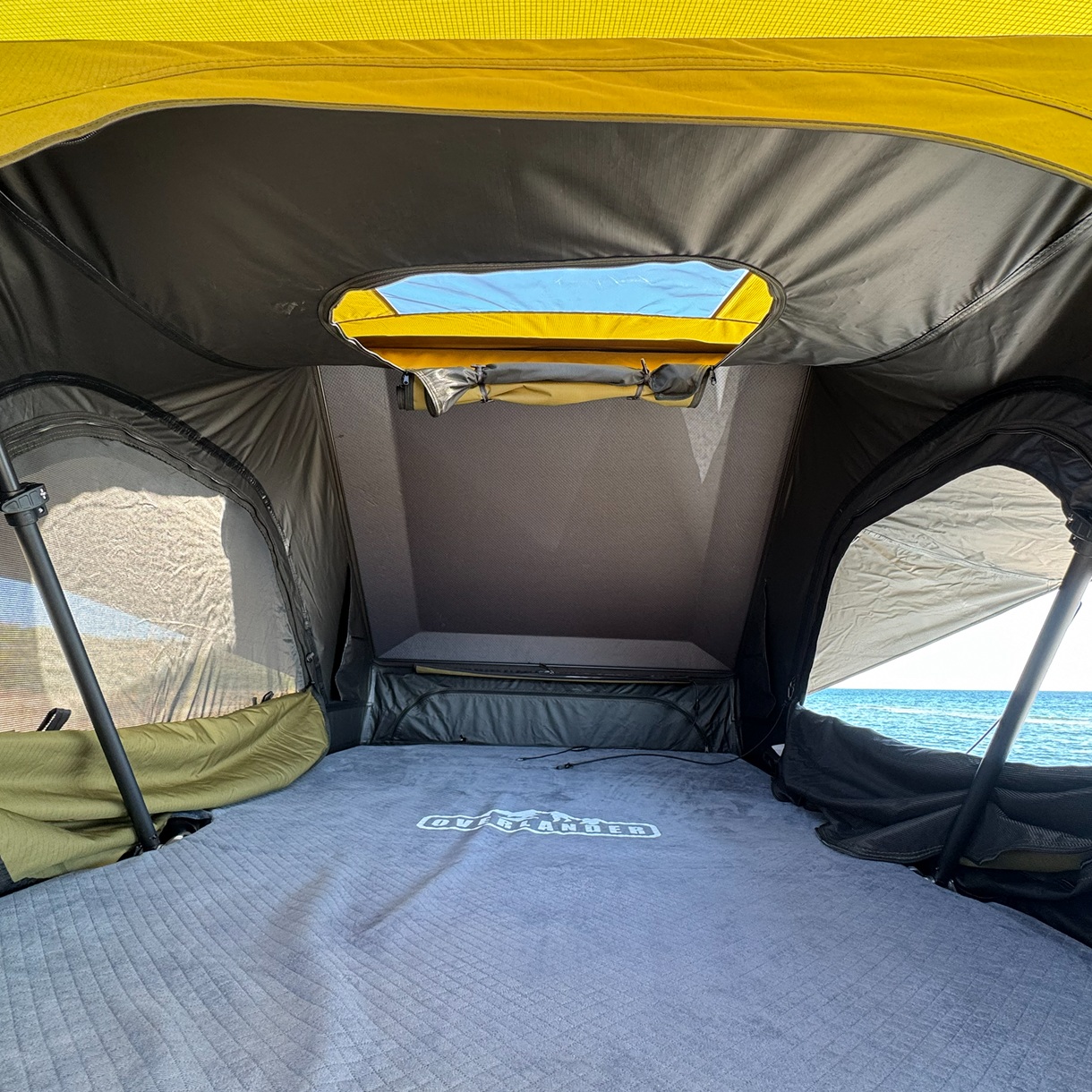 Cort plafon auto Overlander Nova Eco-Green, 2-3 persoane, carcasă aluminiu - imagine 13