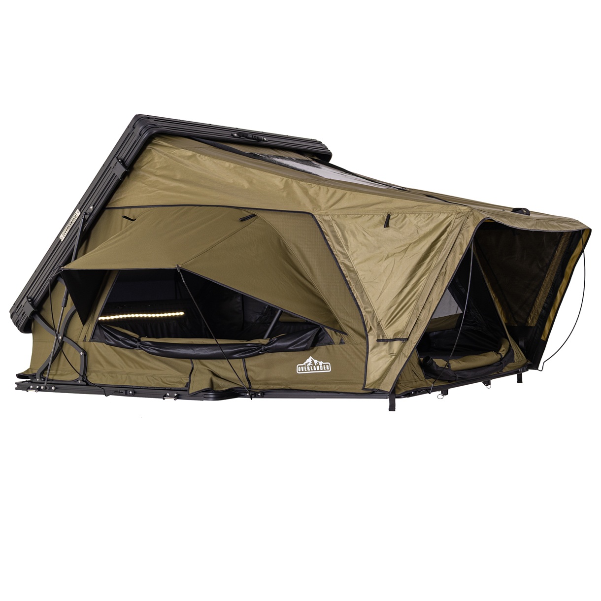 Cort plafon auto Overlander Nova Eco-Green, 2-3 persoane, carcasă aluminiu - imagine 3