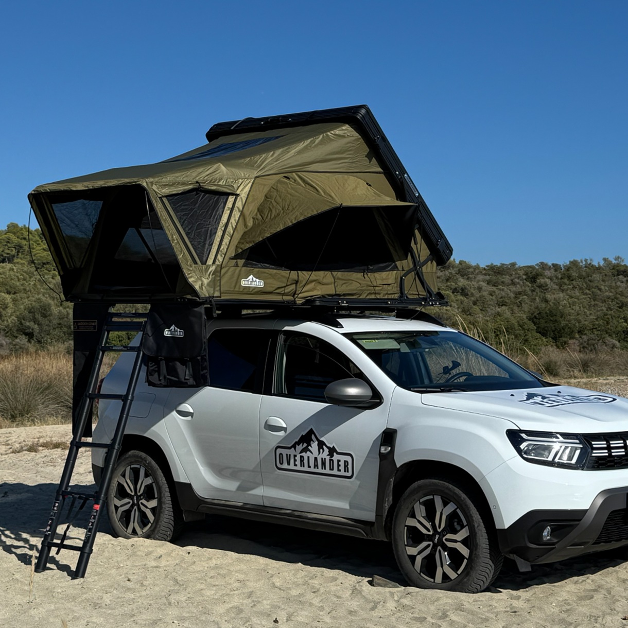 Cort plafon auto Overlander Nova Eco-Green, 2-3 persoane, carcasă aluminiu - imagine 8