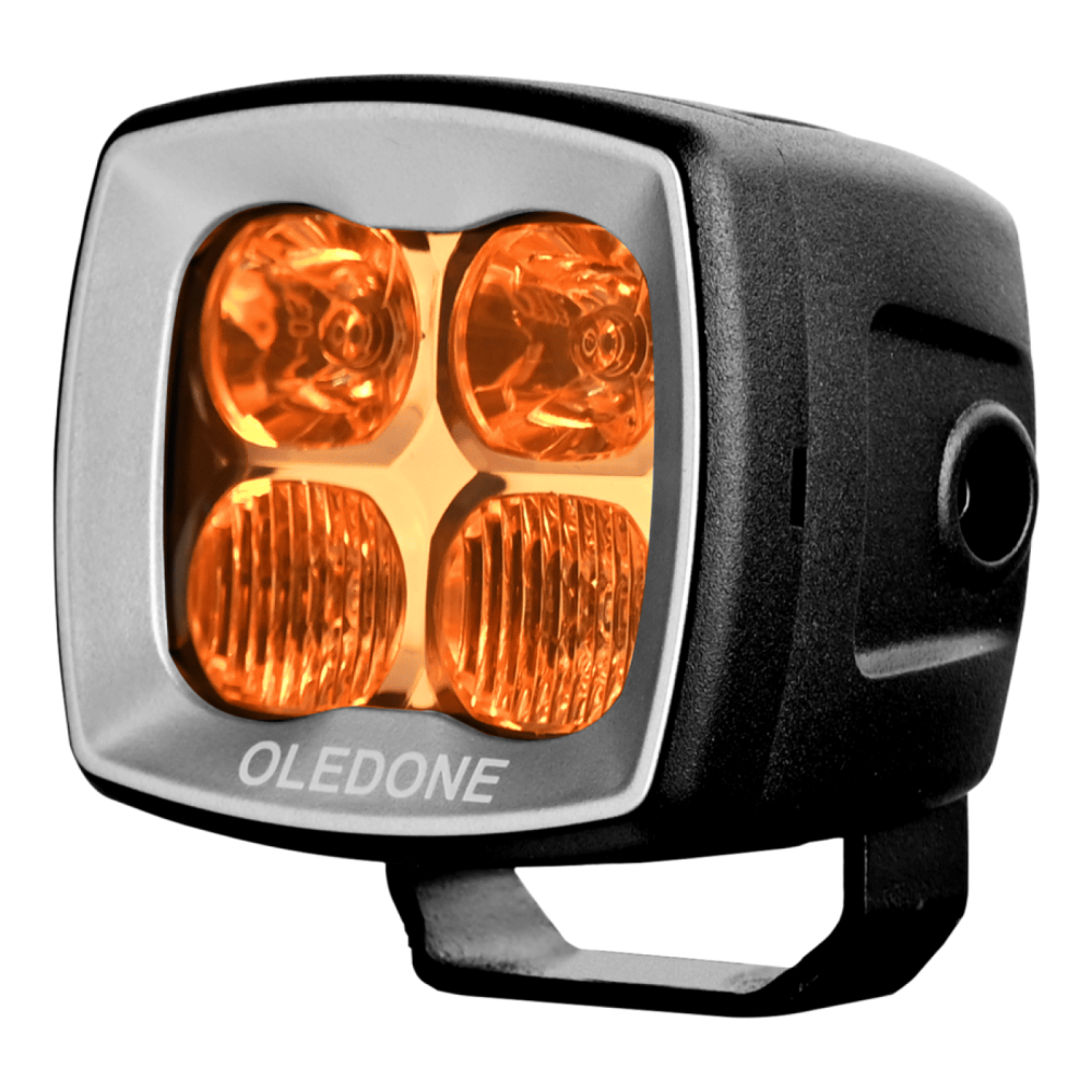 Proiector LED auto 8 cm 40W Combo cu lumină albă și galbenă - imagine 2
