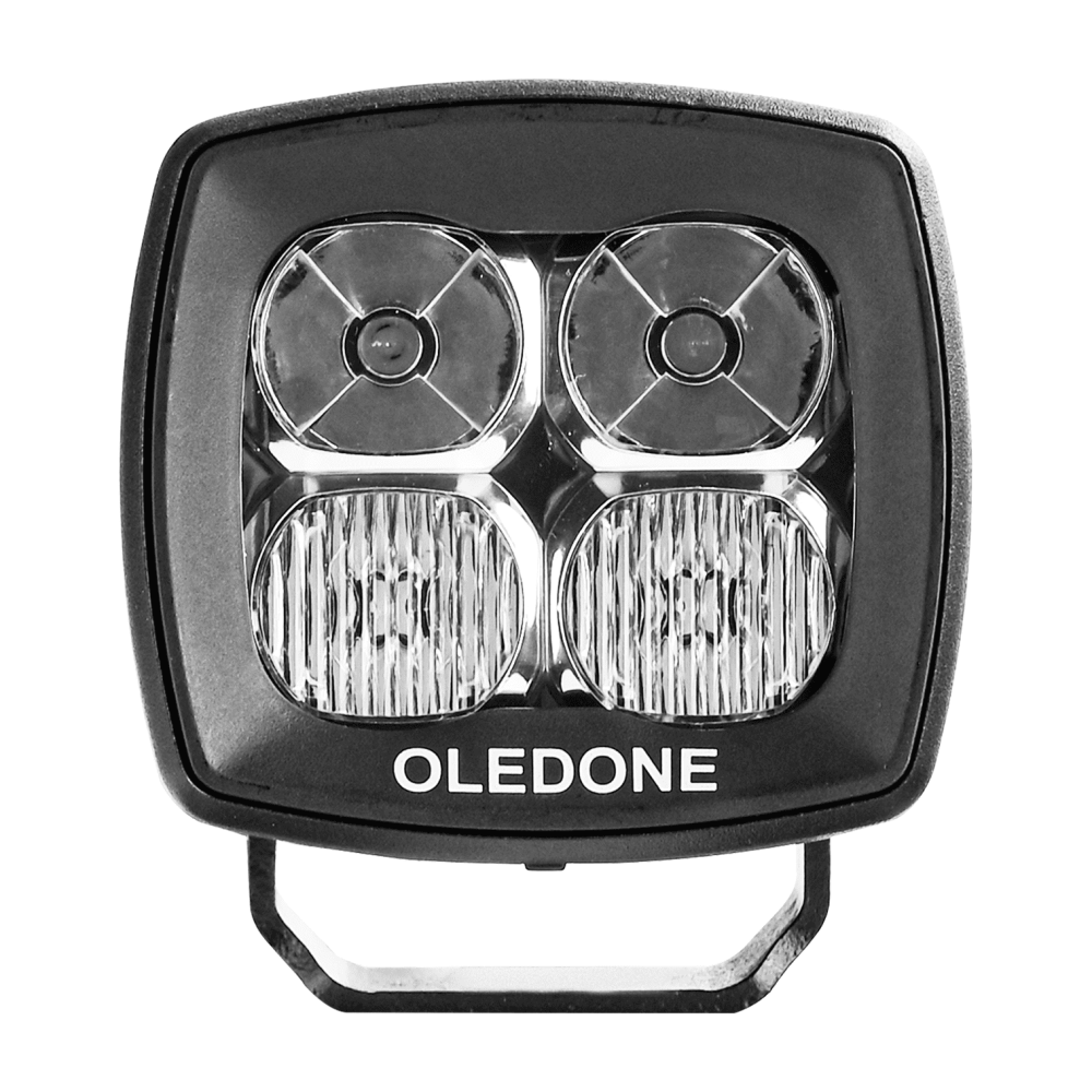 Proiector LED auto 8 cm 40W Combo cu lumină albă și galbenă - imagine 3
