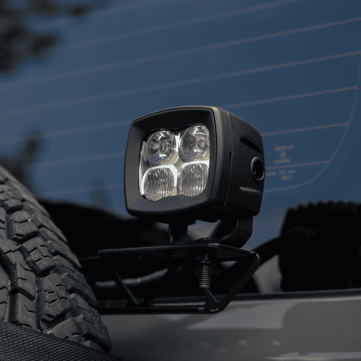 Proiector LED auto 8 cm 40W Combo cu lumină albă și galbenă - imagine 11